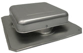 Master Flow R50A Roof Louver with Square Throat, 16-1/2 in L, 15 in W, Aluminum, Mill, Roof Installation